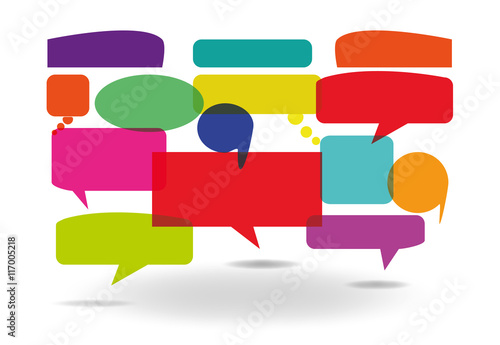 Ensemble d'étiquettes - bulle