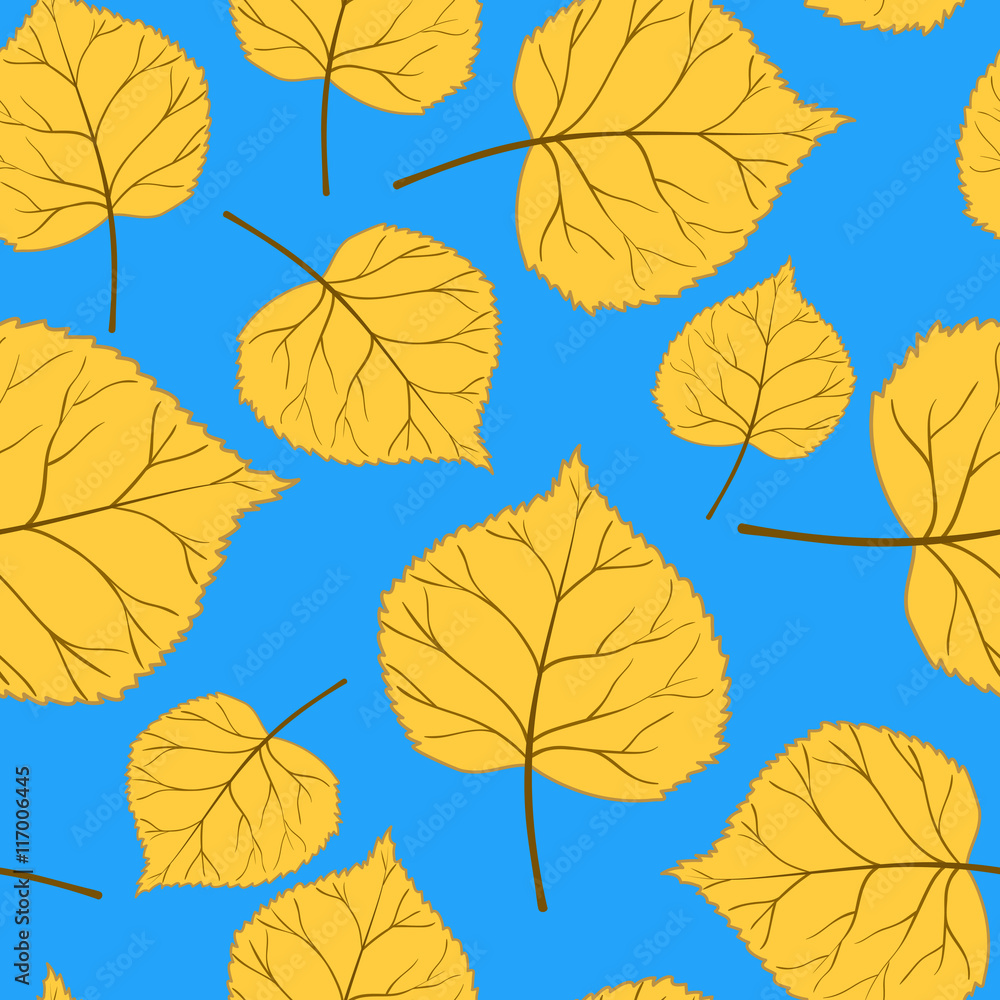Blue Pattern with leaves-01 Blue Pattern with leaves-01