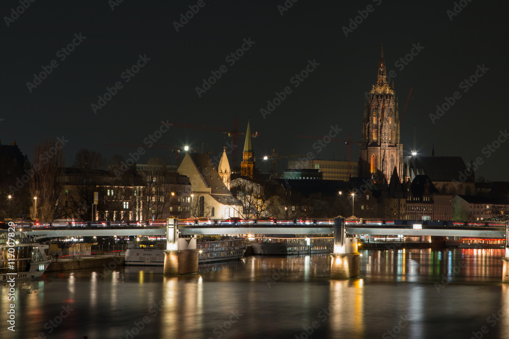 Eiserner Steeg bei Nacht