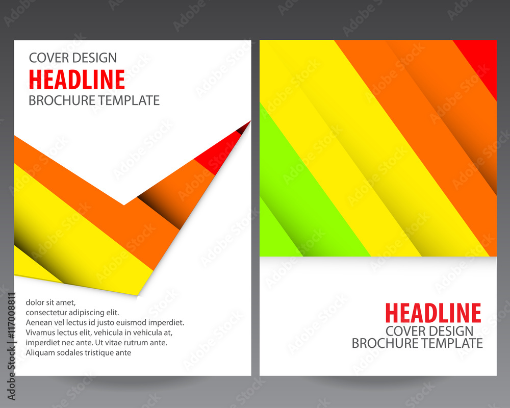 Fototapeta premium Abstract colorful annual report brochure flyer design template vector, Leaflet cover presentation template abstract flat background, layout in A4 size