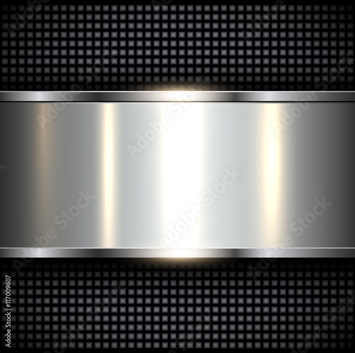 Metal background, polished metallic texture