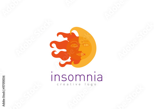 logo month and the sun