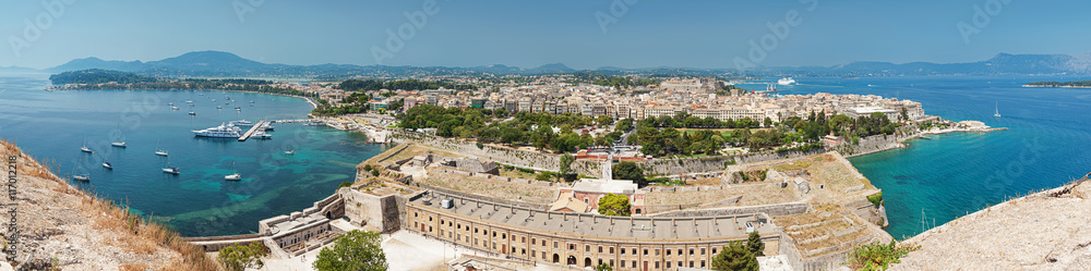 Panorama of Corfu town