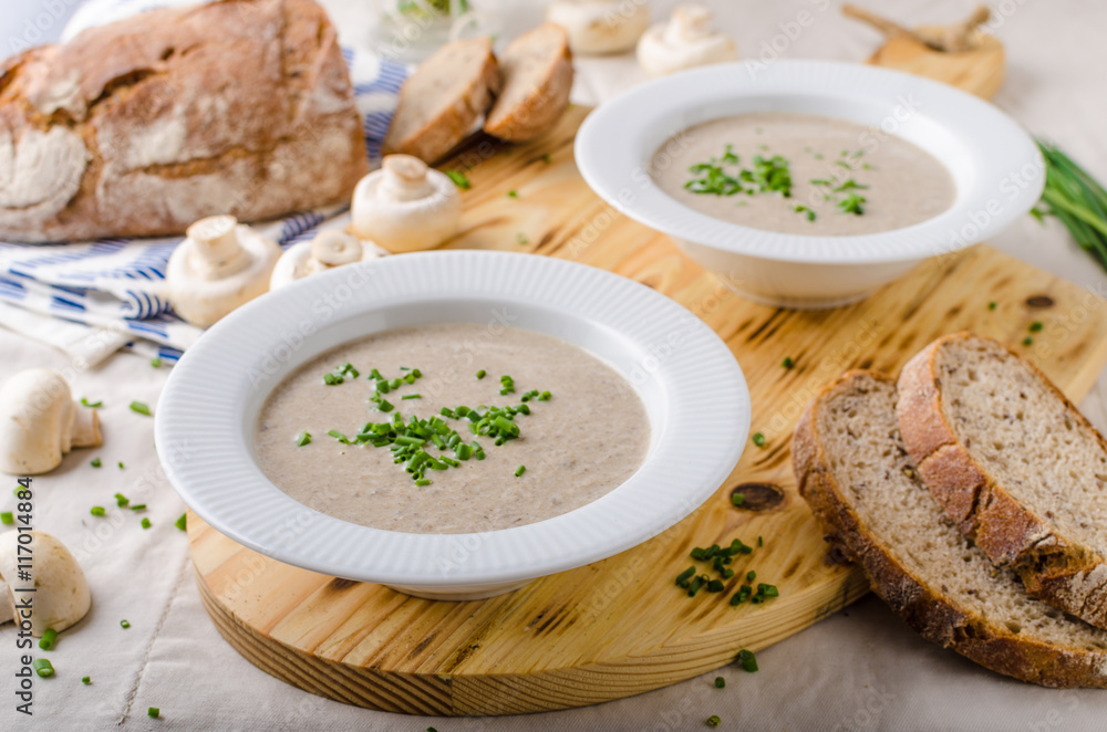 Cream of mushroom soup Cream of mushroom soup