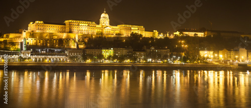 Budapest, cityscape by night