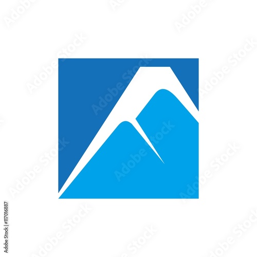 hill and mount logo vector