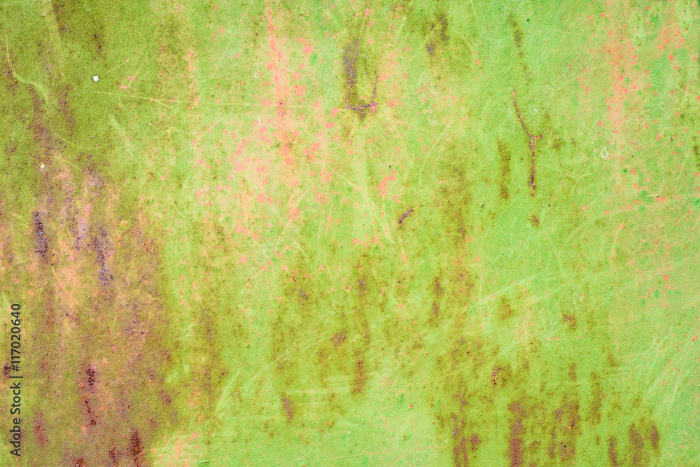 abstract green background texture of a metal surface