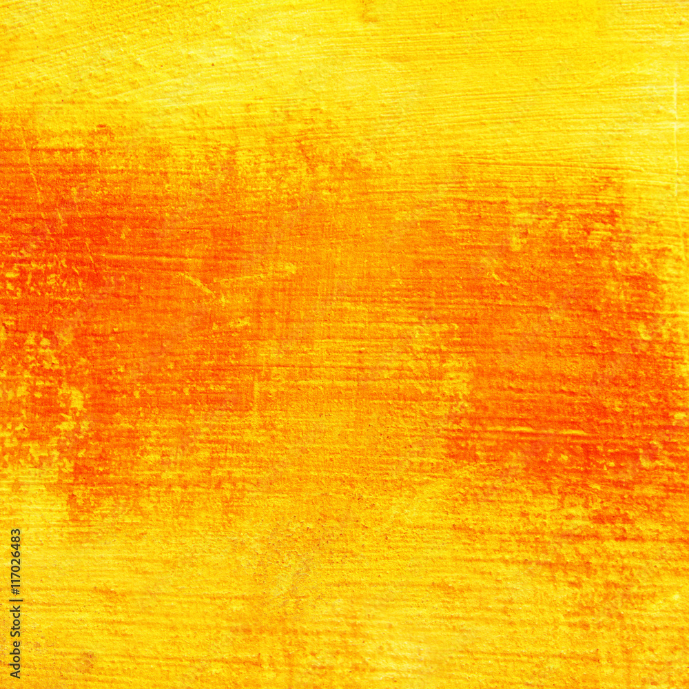 Naklejka premium Texture yellow plastered wall for background