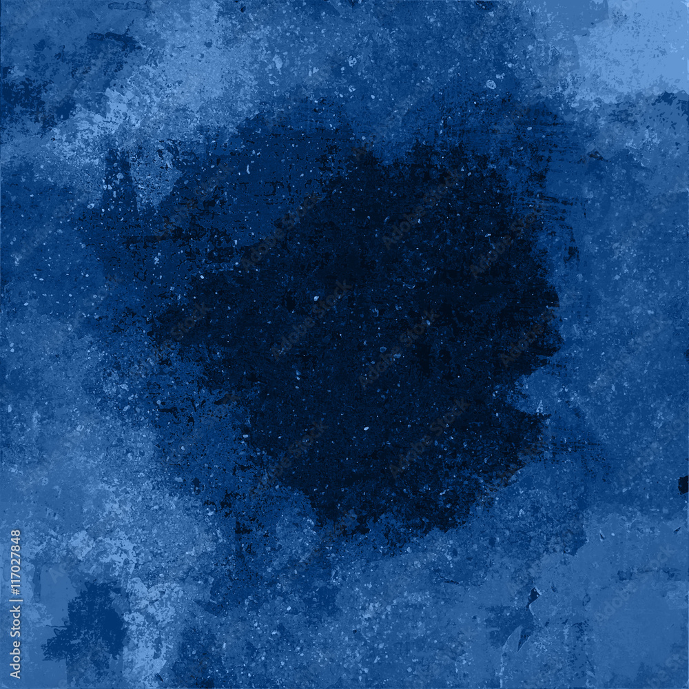 Plakat abstract blue background drawing heart