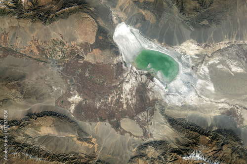 Fototapeta Naklejka Na Ścianę i Meble -  Earth view from space. Elements of this image furnished by NASA