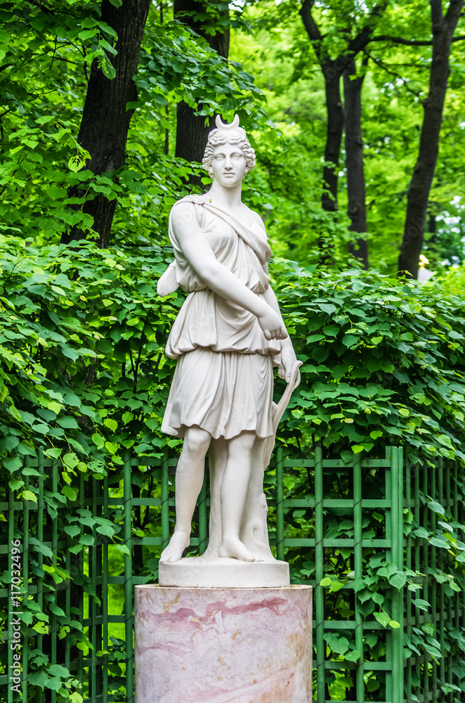 Anticient statue in Summer garden in Saint-Petersburg Anticient statue in Summer garden in Saint-Petersburg