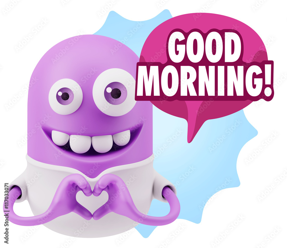 3d Rendering. Romantic Emoticon with hands forming a heart drawi 3d Rendering. Romantic Emoticon with hands forming a heart drawi