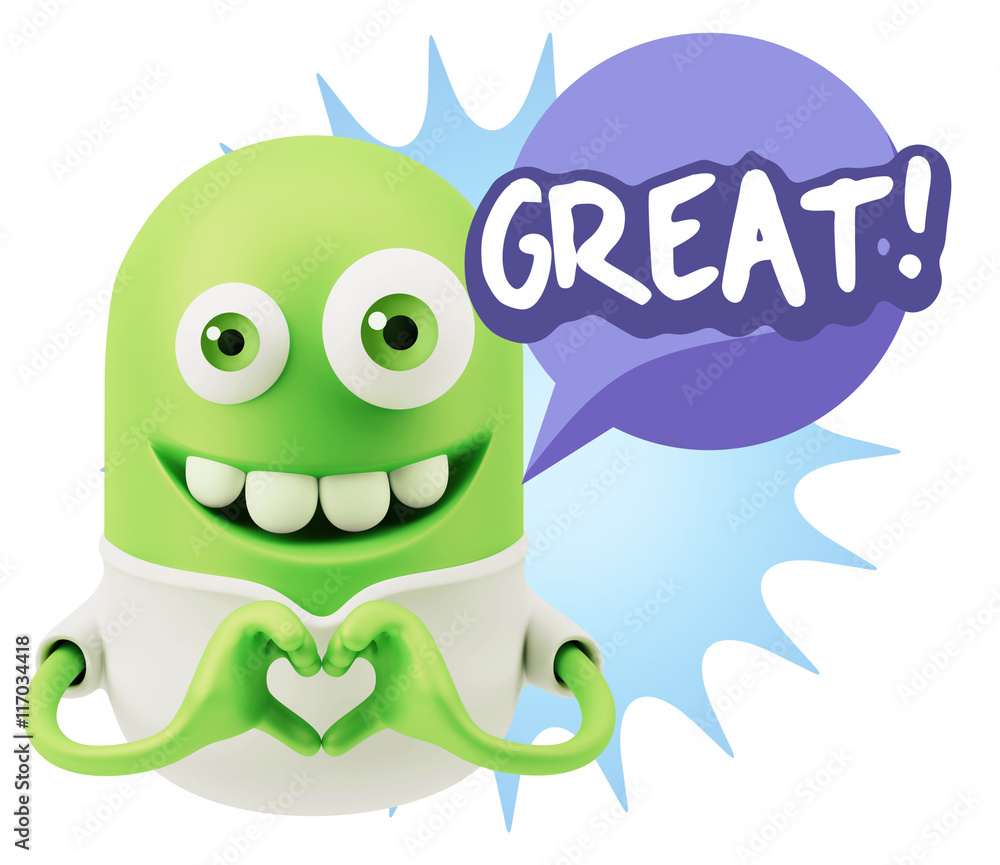 3d Rendering. Romantic Emoticon with hands forming a heart drawi 3d Rendering. Romantic Emoticon with hands forming a heart drawi