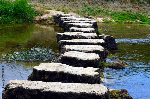 stepstones crossing a small river