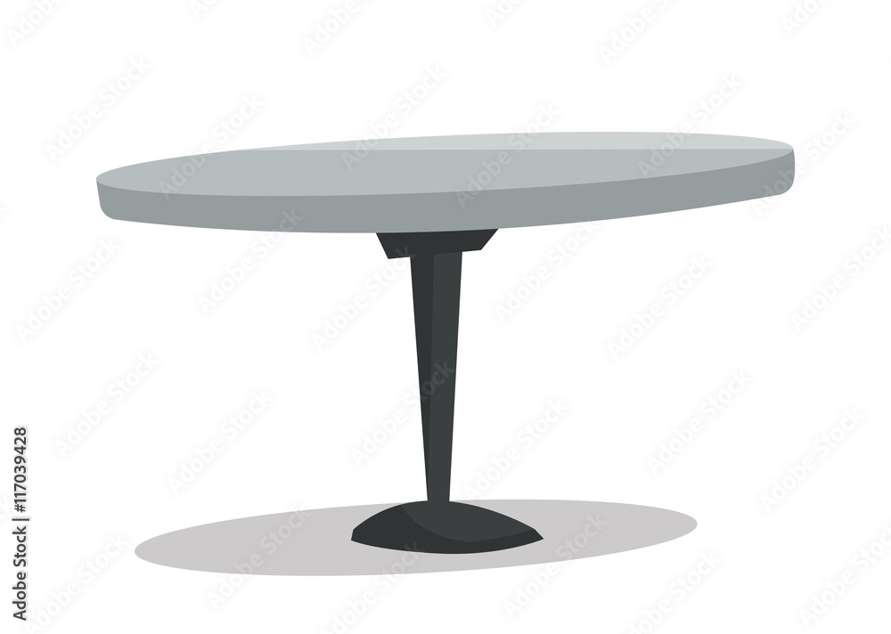 Round bar table vector illustration. Round bar table vector illustration.