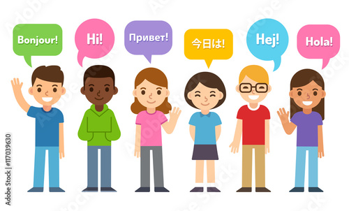 Kids saying Hi in different languages