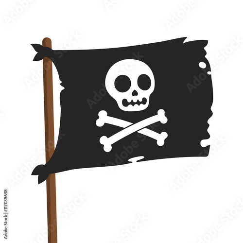 Pirate flag illustration