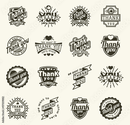 Thank you badge