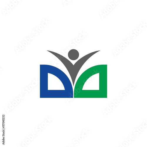 swoosh people logo vector