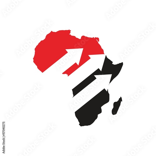africa map logo vector