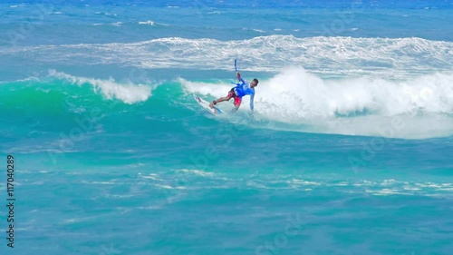 Strapless kite boarding in ocean with high jump. Summer water sport video