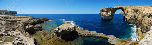 Azure Window, Seaside landscape on Malta Island