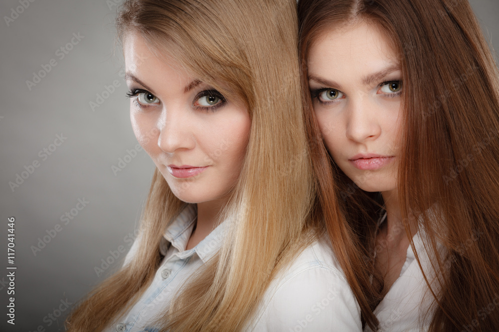 Charming positive female siblings. Charming positive female siblings.