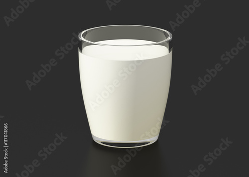 Glass of milk photo