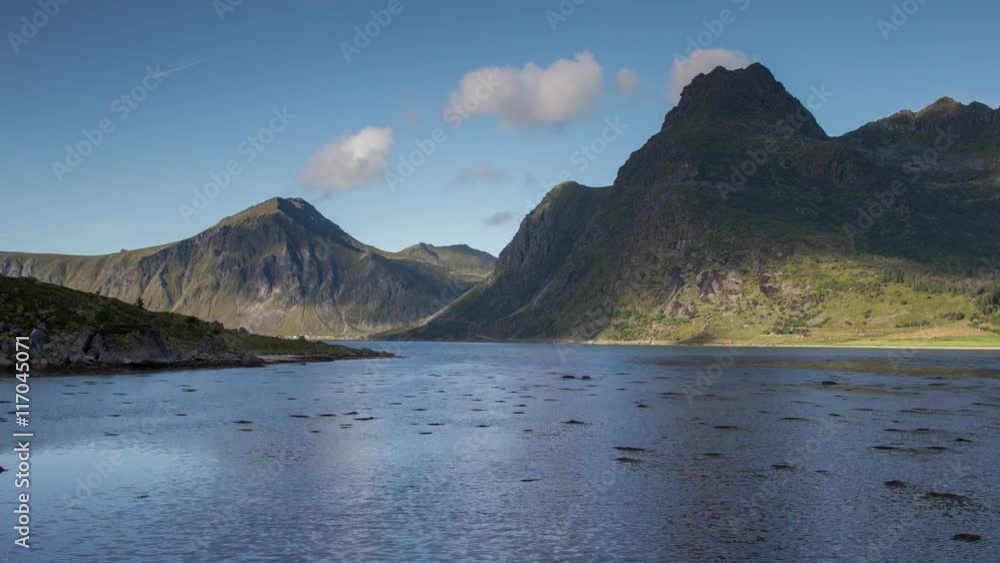 lake with amazing reflections of the sky