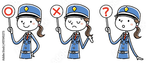 女性警備員：回答　正解　不正解　わからない
