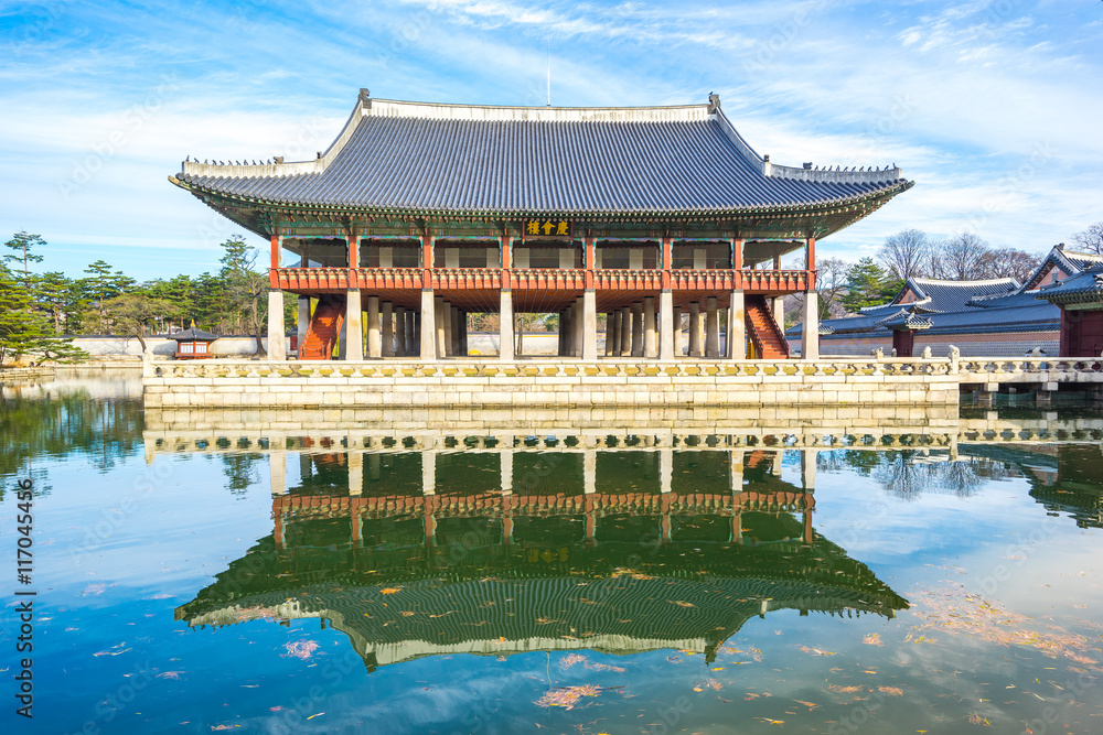 Obraz premium Gyeongbokgung palace landmark of Seoul