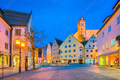 Fussen town in Bavaria  Germany