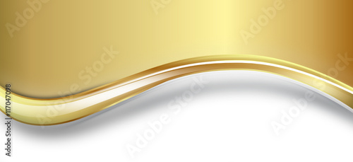 Gold Welle Wellen Hintergrund