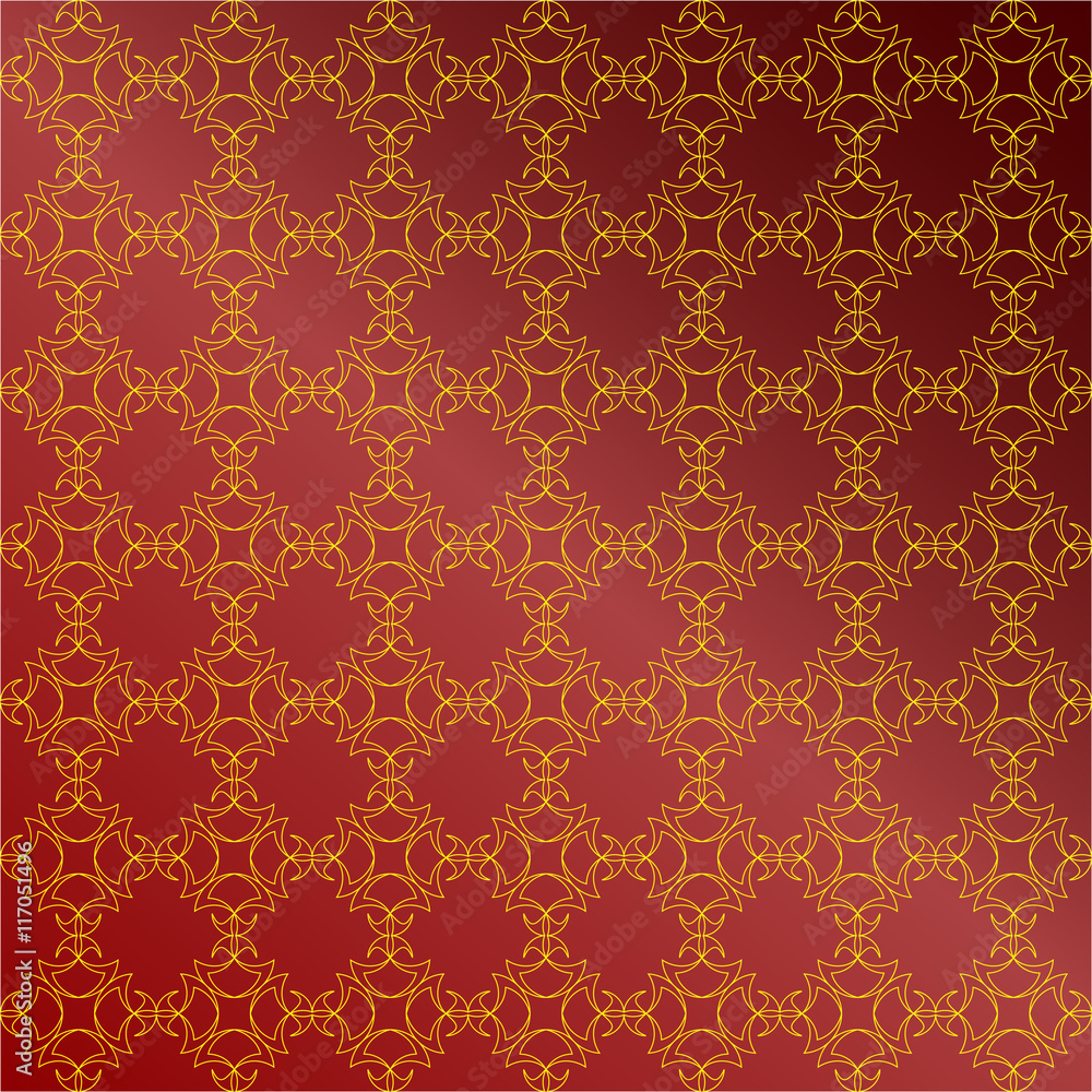 Fototapeta premium Vintage seamless pattern