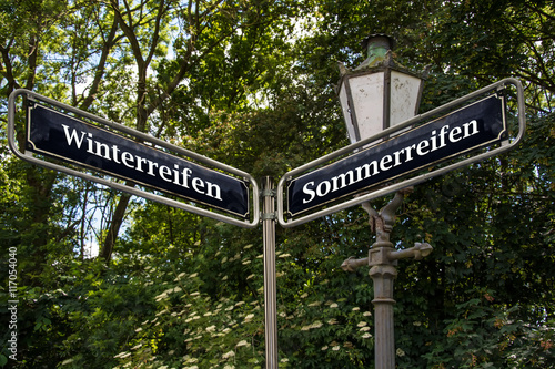 Schild 105 - Sommerreifen