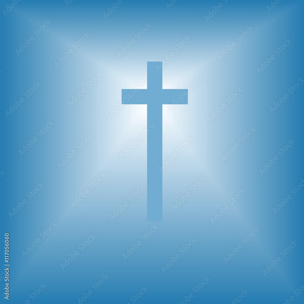 cristian cross over bright light