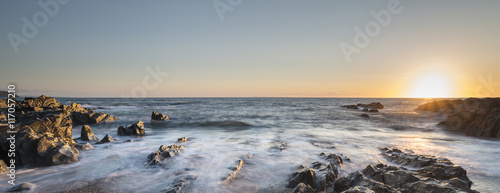 Panorama sunset landscape o...