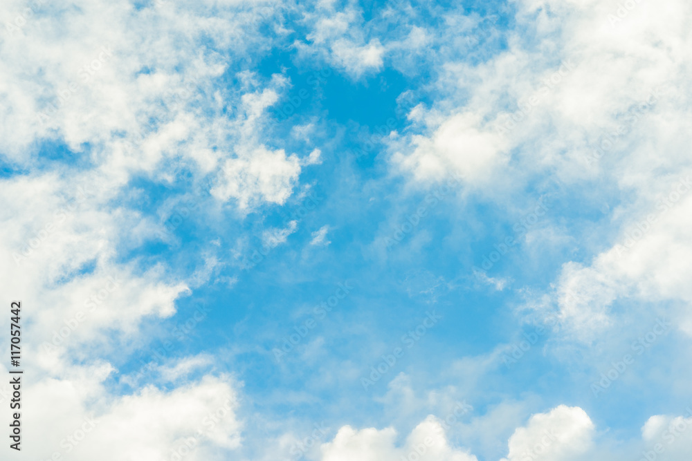 Blue sky in summer Blue sky in summer