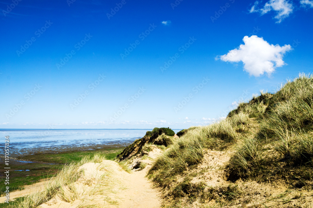 Morsum White Cliff with view to Wadden Sea / Sylt