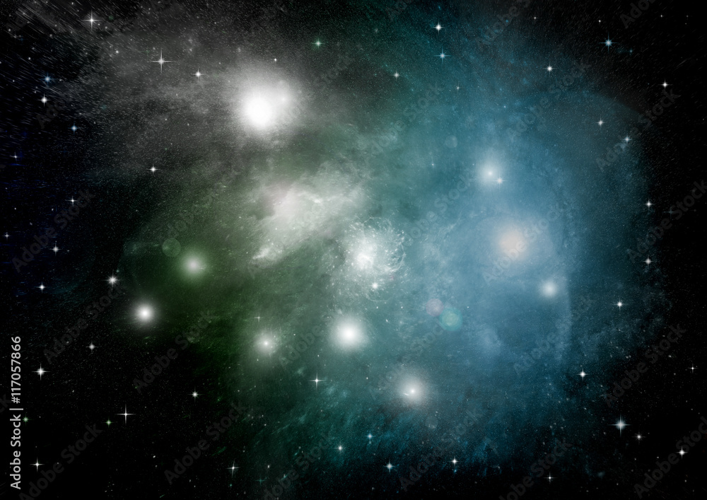 Fototapeta premium galaxy in a free space