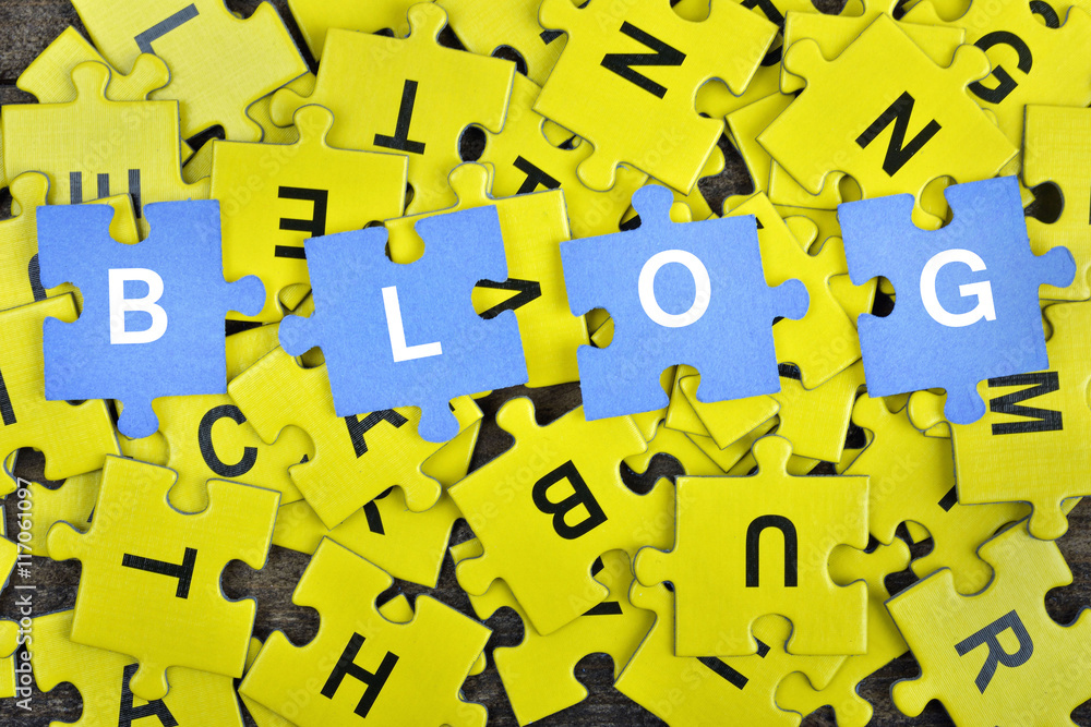 Puzzle with word Blog Puzzle with word Blog