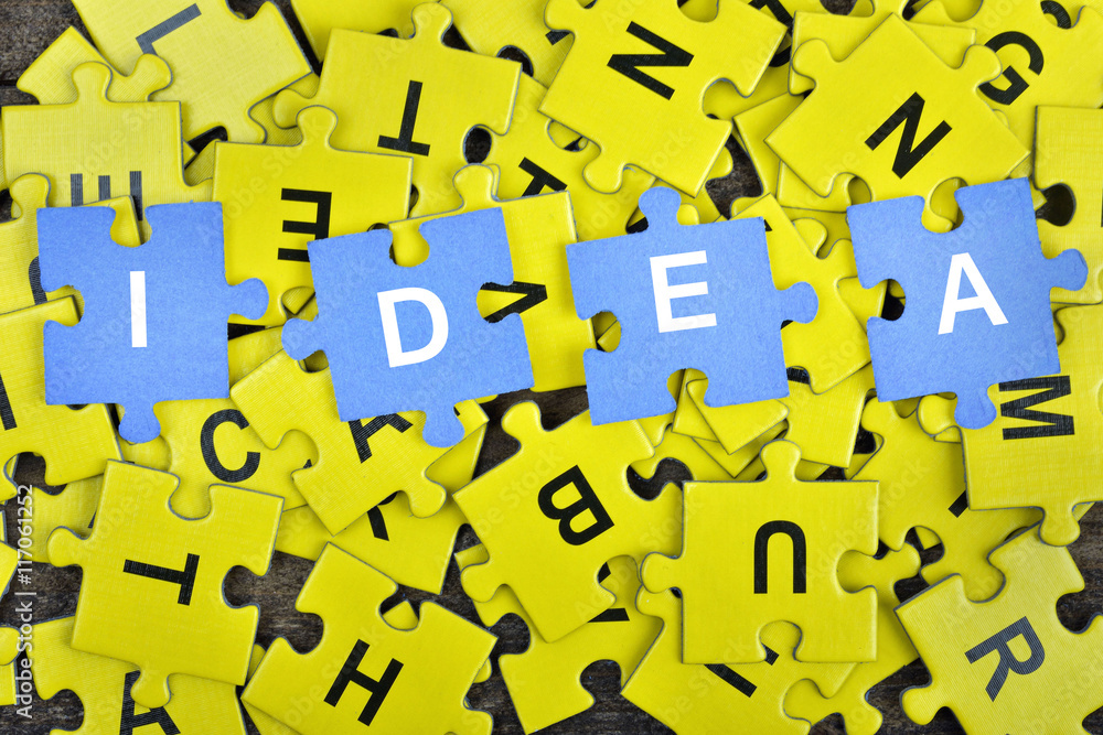 Puzzle with word Idea Puzzle with word Idea