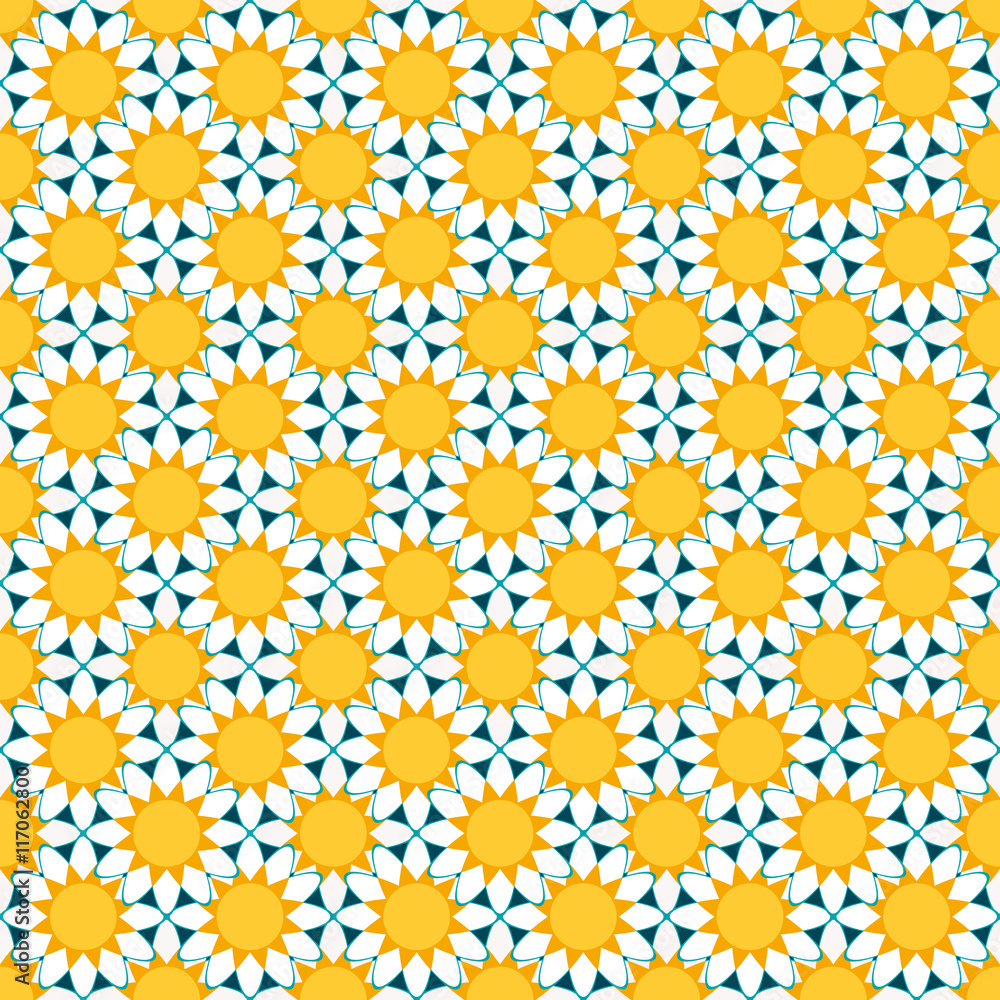 seamless pattern with chamomile flowers. vector seamless pattern with chamomile flowers. vector