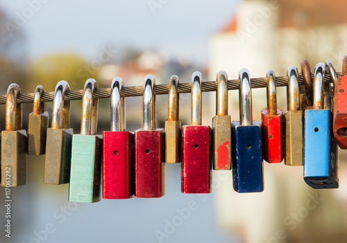 Locks as symbol for everlasting love