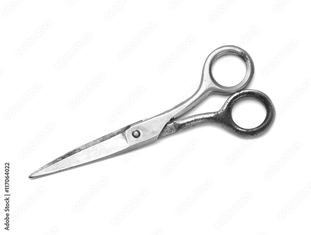 Barber scissors isolated on white Barber scissors isolated on white