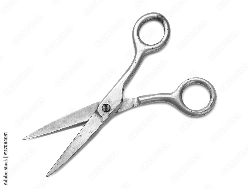 Barber scissors isolated on white Barber scissors isolated on white