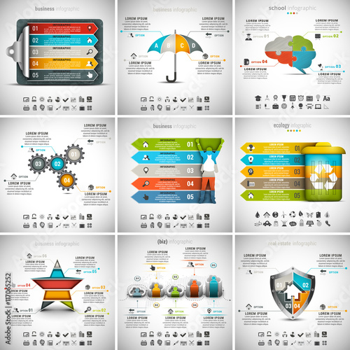 9 in 1 Infographics Bundle