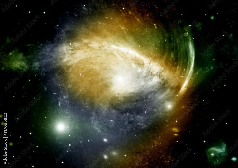 Fototapeta premium galaxy in a free space