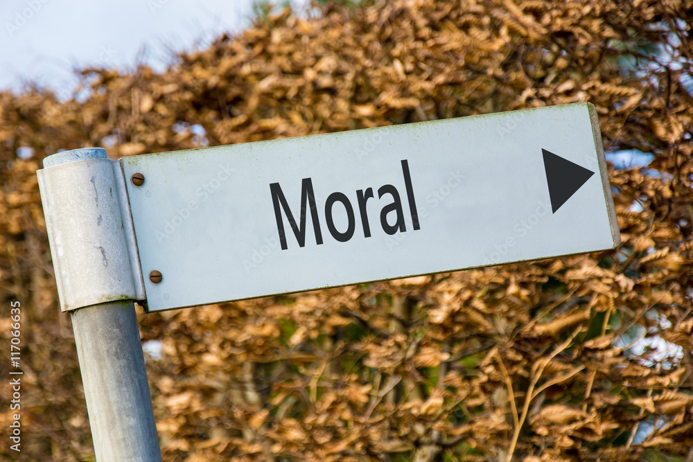 Schild 92 - Moral