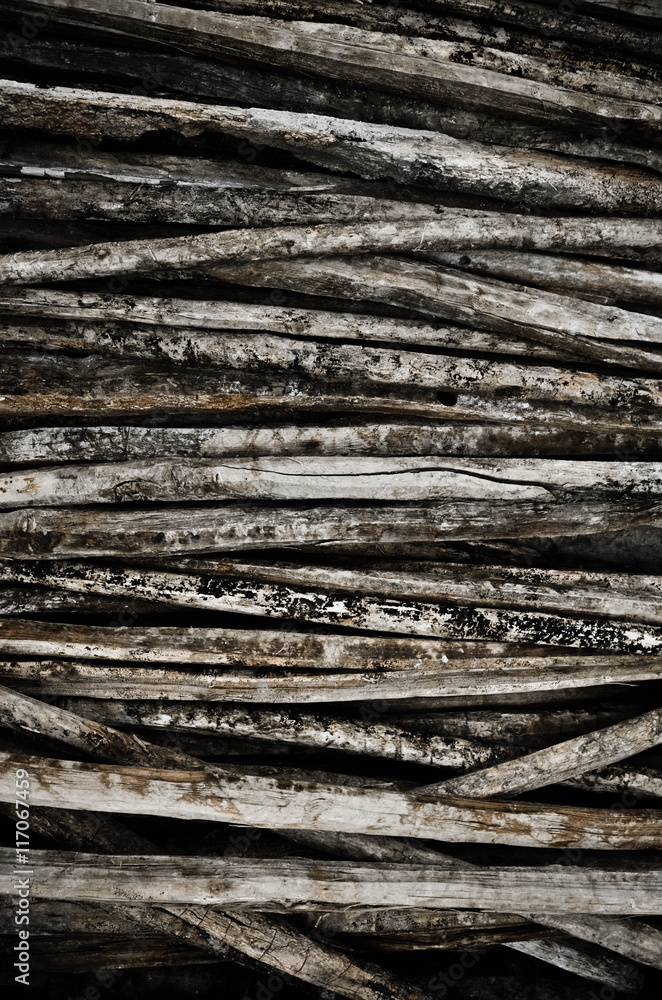Natural wooden background - closeup of chopped firewood Natural wooden background - closeup of chopped firewood